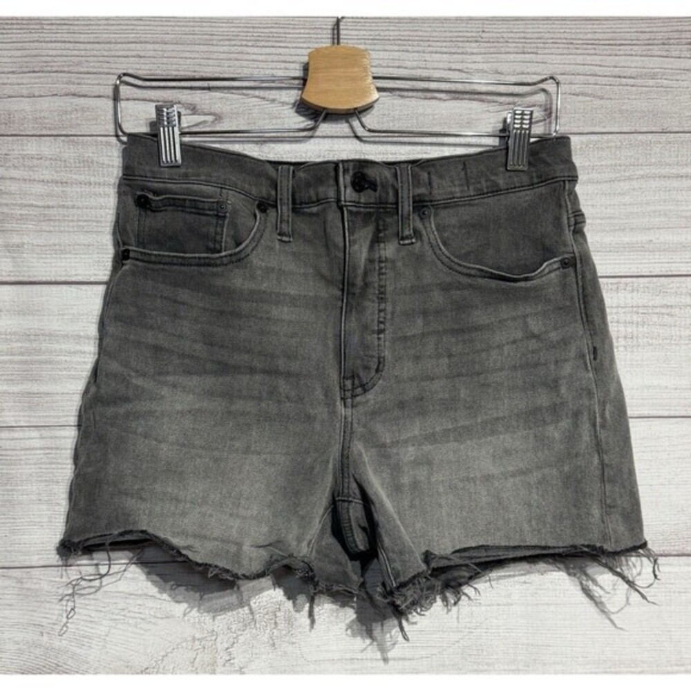 Madewell High Rise Cutoff Shorts Denim Gray Wash Size 27 Women’s